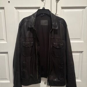 All Saints Black Leather Jacket